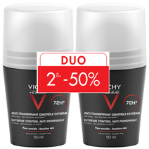 VH Deo Duo 72H Roll Transp. Excess 2x50ml - Vichy | L'Oréal Dermatological Beauty Partner Shop