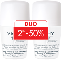 VY Deo Duo 48H Roll P.épilé 2x50ml - Vichy | L'Oréal Dermatological Beauty Partner Shop