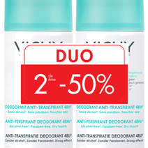 VY Deo Duo 48H Transp. Int. Aero 2x125ml - Vichy | L'Oréal Dermatological Beauty Partner Shop