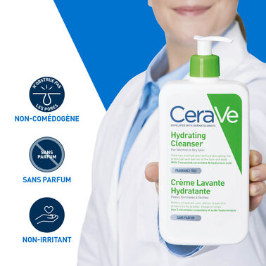 CeraVe Crème Lavante Hydratante - 236ml - CeraVe | L'Oréal Dermatological Beauty Partner Shop